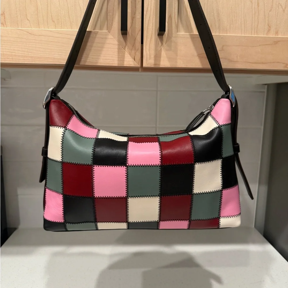 Coachtopia Alter/Ego Shoulder Bag In Checkerboard Upcrafted Leather - Picture 2 of 7